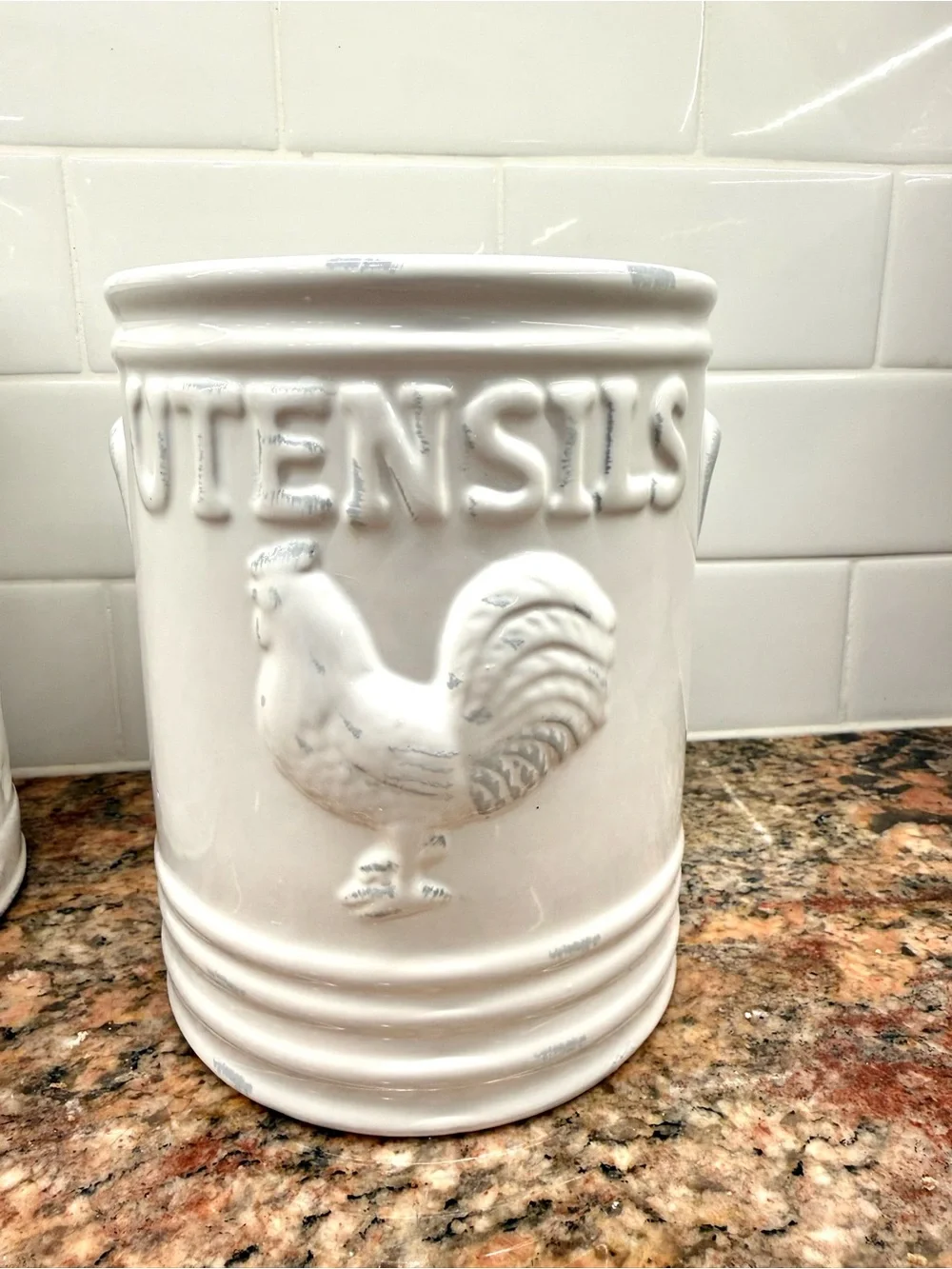 Vintage Farmhouse Rooster Canister Set